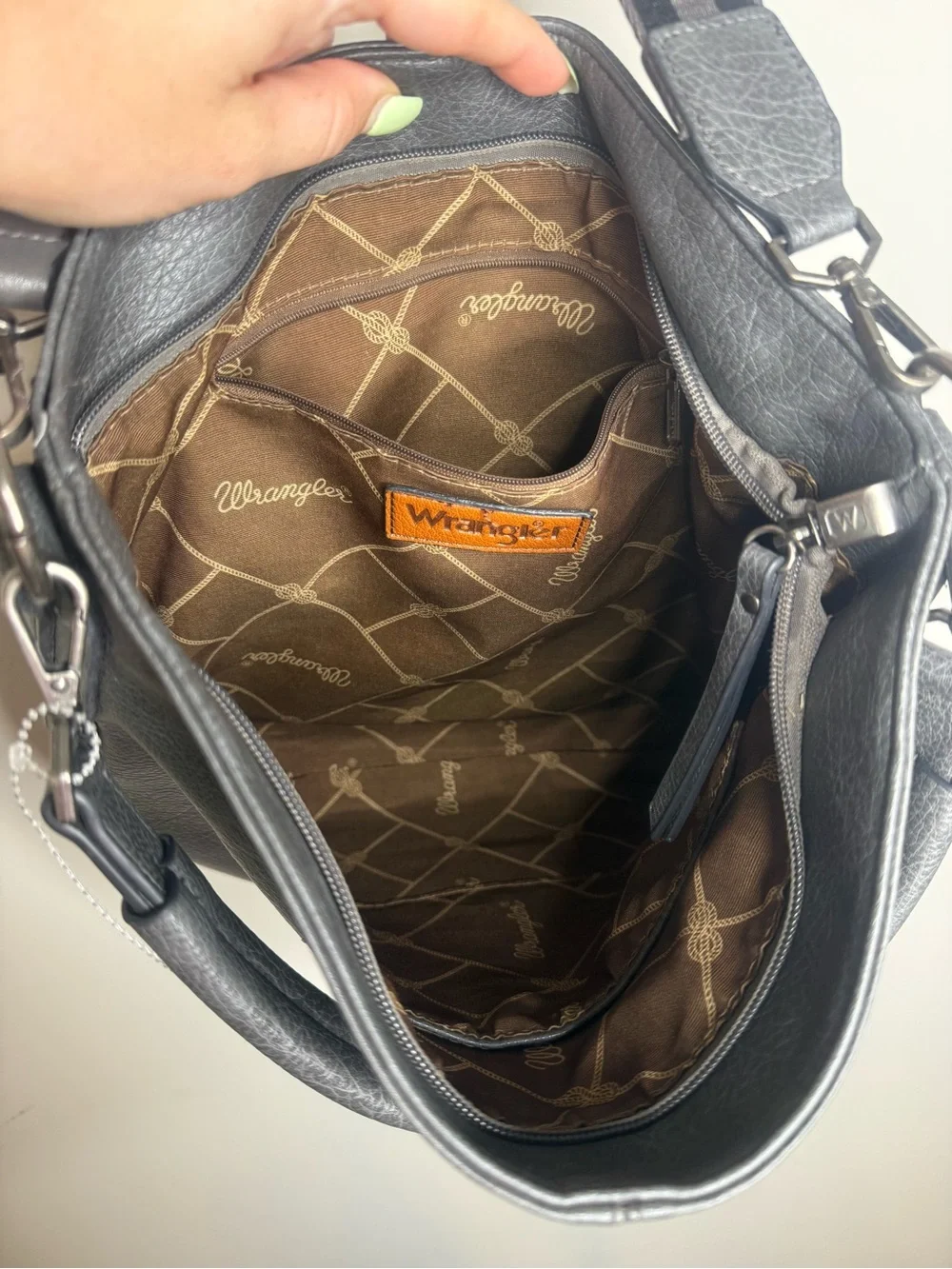 Wrangler Black Hobo Shoulder Bag